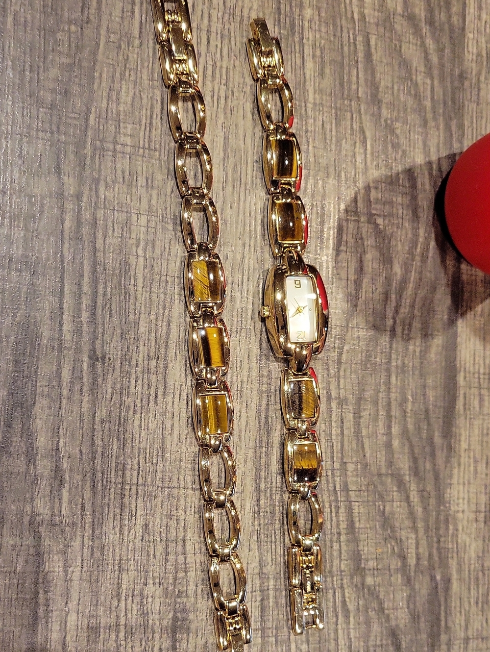 Tiger Eye Ladies Watch & Matching Bracelet Set,Exc.Cond./ M.O.P.+ Tiger Eye